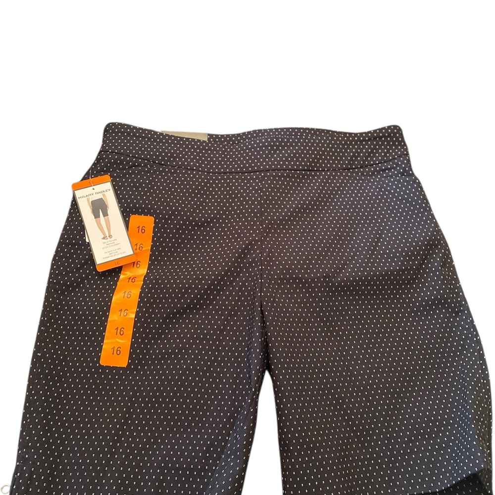 Hilary Radley Black and White Polka Dot Women Shorts